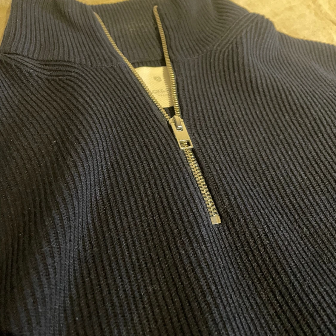 Jack & Jones Marinblå halvzip - 90