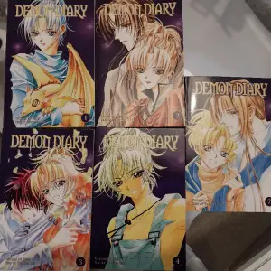 Demon Diary Vol 1-4 och 7 Väldigt bra begagnat skick