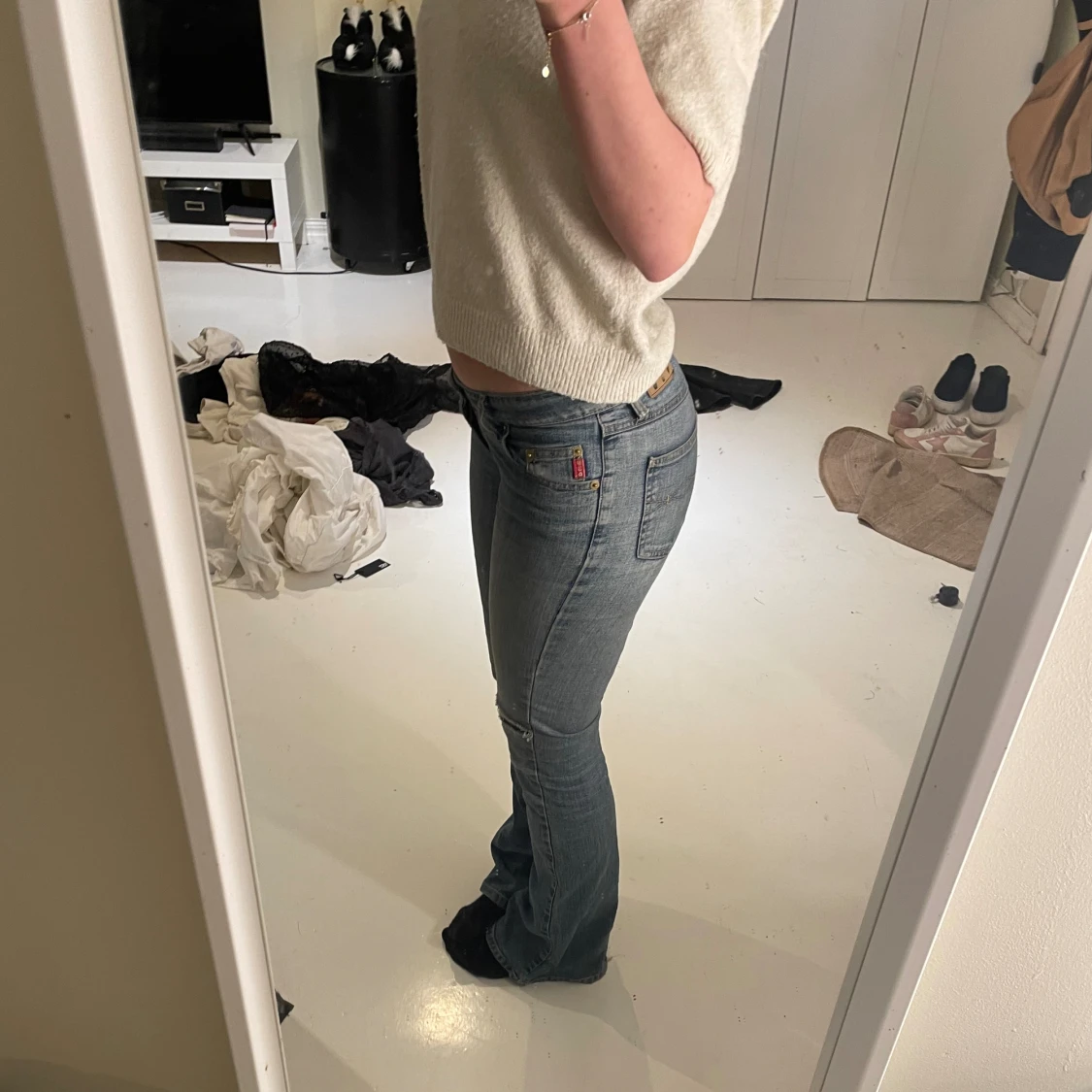 Lågmidjade jeans  - 90