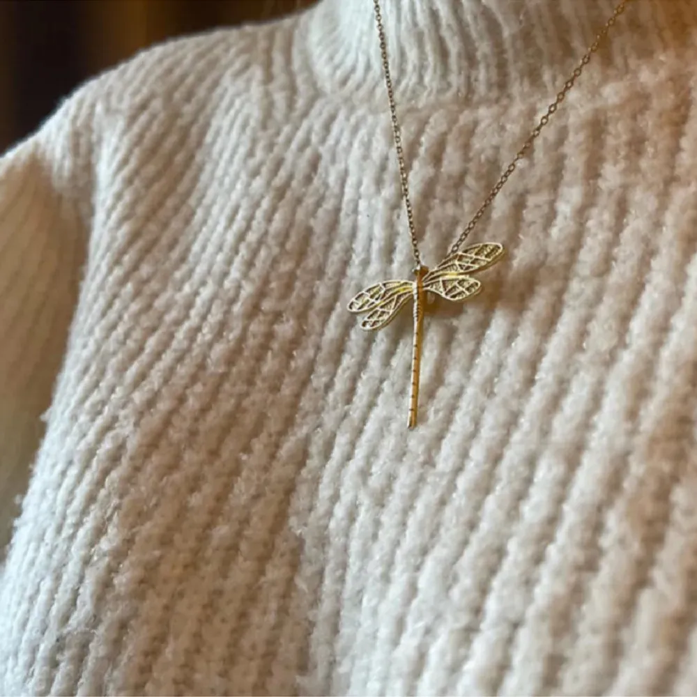 Otroligt fint Dragonfly halsband köpt på smyckagbg 🥰 HELT OANVÄNT 🩷🩷 . Accessoarer.