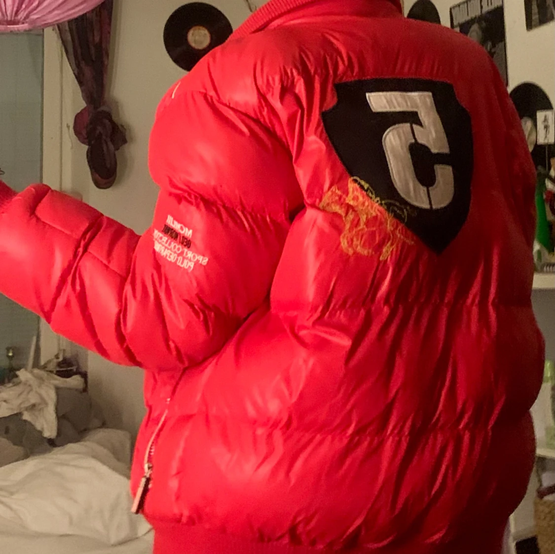 Röd 90s dunjacka - 91