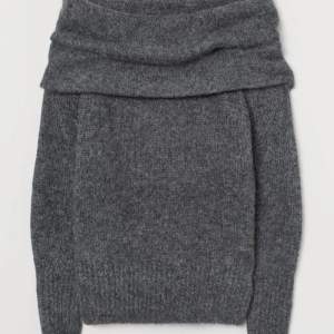 Stickad mörk grå tröja från H&M storlek S 