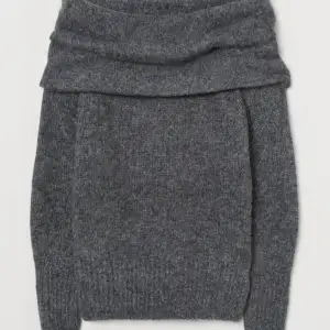 Stickad mörk grå tröja från H&M storlek S 