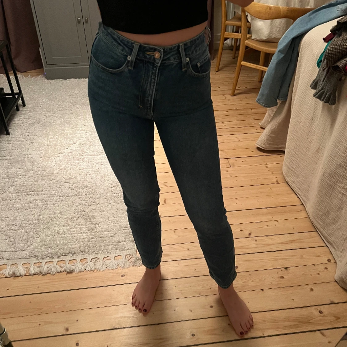 Mörkblå jeans  - 90