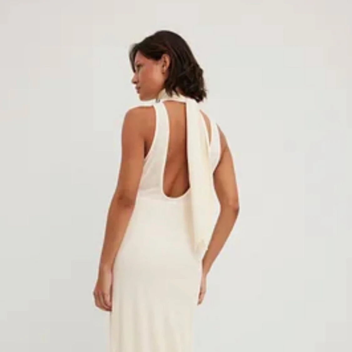 Clair rose klänning med öppen rygg - 91