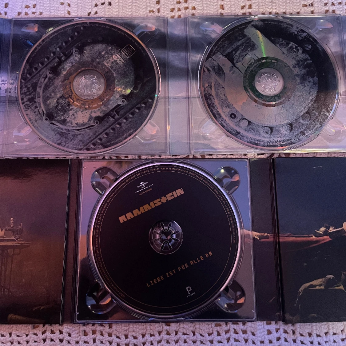 Rammstein Cd skivor ROSENROT och LIEBE IST FUR ALLE DA  - 90