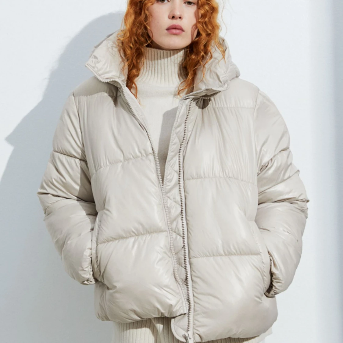 Beige Pufferjacka  - 90