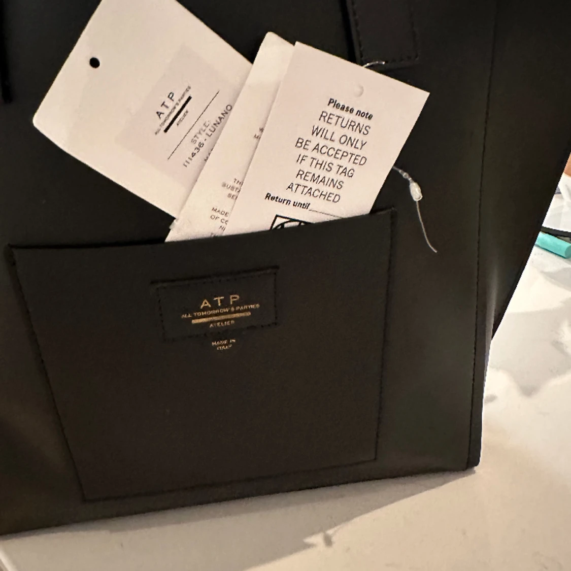 ATP ATELIER Lunano Black Double Faced Nappa Black - 91