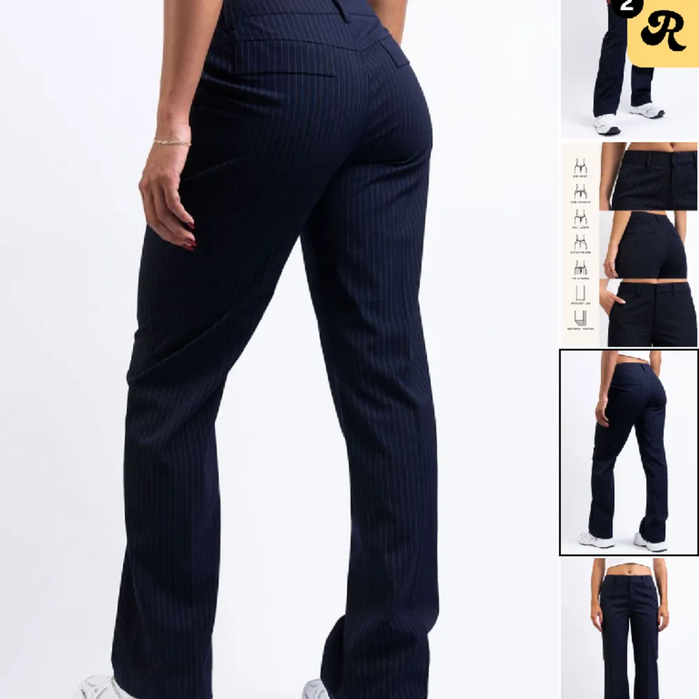 marinblå kostymbyxor från madlady som endast är testade. storlek 38 längd-regular priset kan diskuteras vid snabb affär . Jeans & Byxor.