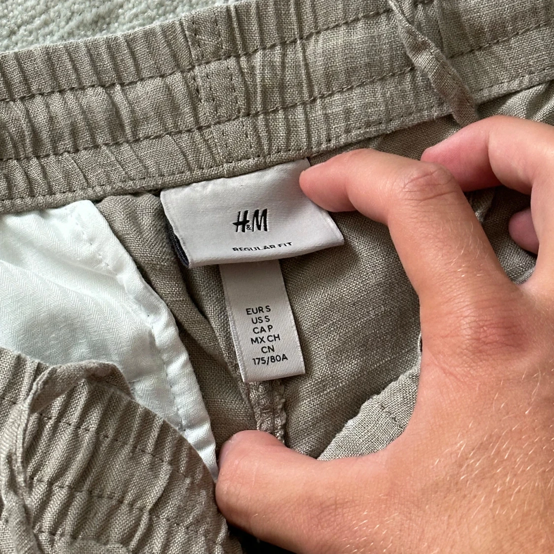 Brun/beige Linnebyxor - 90