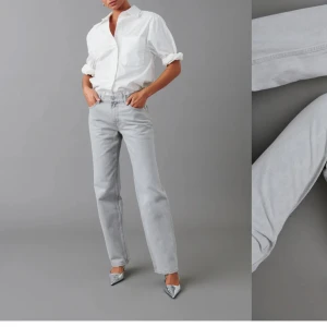 Gina low straight jeans - Säljer dessa lågmidjade jeans från gina då dom inte kommer till användning längre. I storlek 32 och passar mig som är 160 cm lång. Nypris 499