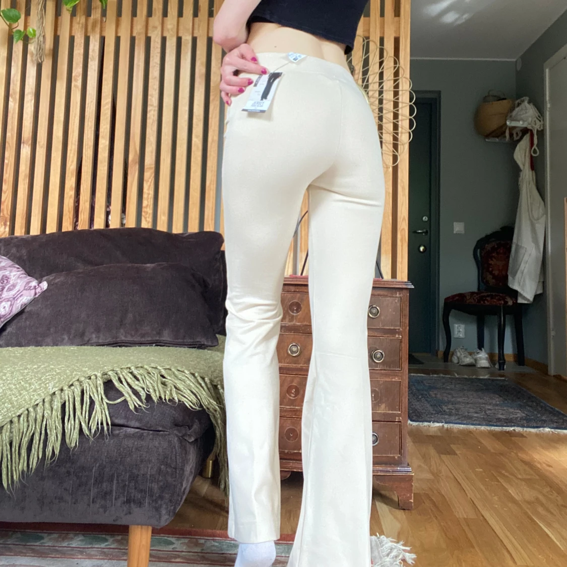 Flared beige pants  - 2