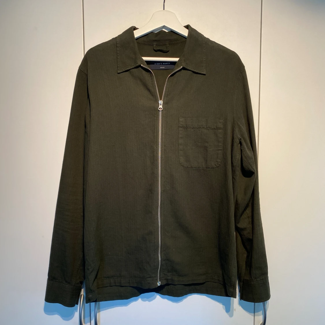A Days March zip overshirt green