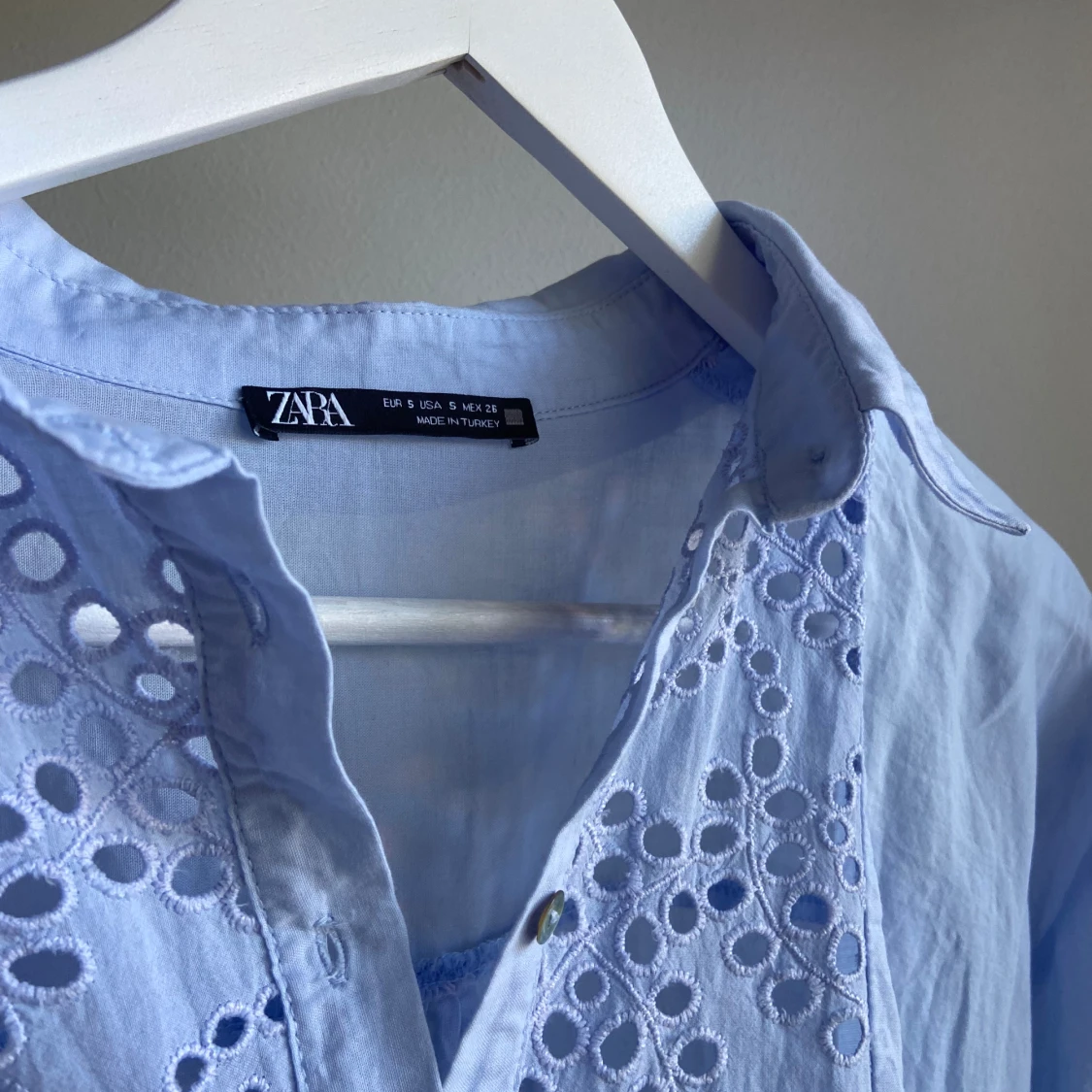 Blåa zara klänning 