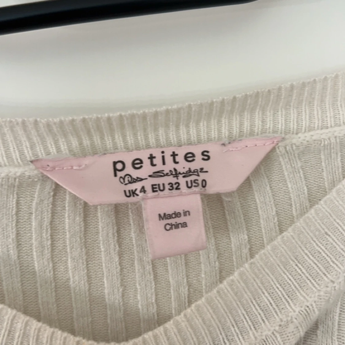 Långarmad vit tröja💗 - 90