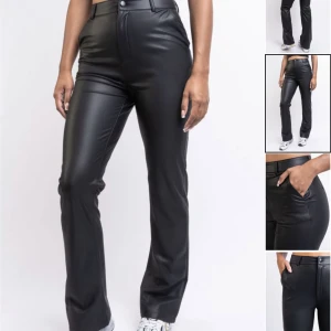 Skinnbyxor bootcut - Säljer mina bootcut skinnbyxor från madlady då jag inte heller hann skicka tillbaka dom. Även dessa prislapp på. Nypris 550. Jag viker ner dom så blir dom lågmidjade jättesnygga! Men för korta för mig tyvärr
