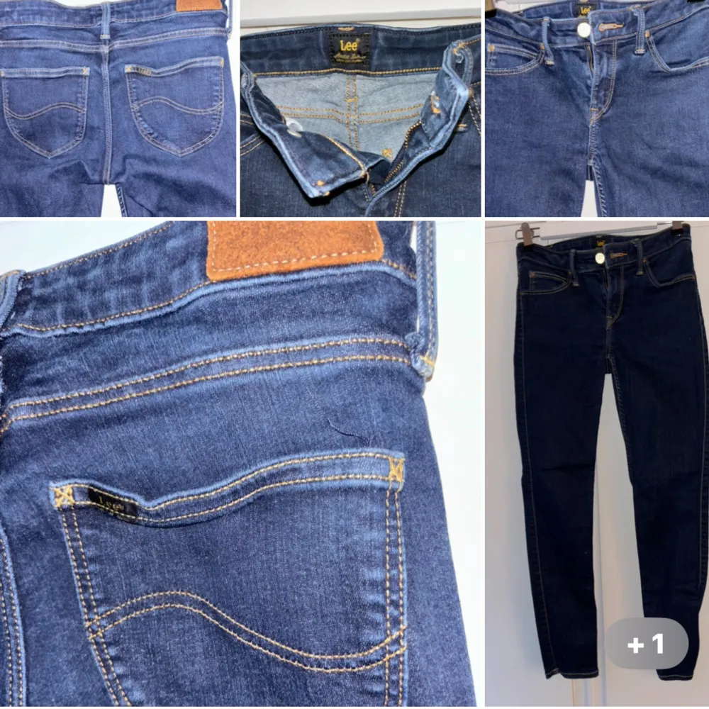 Jättefin mörkblå Skinny jeans. W27 L 31. Jeans & Byxor.