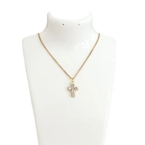 Kors halsband  - Stainless steel KEDJA  45cm + 5cm förläning 