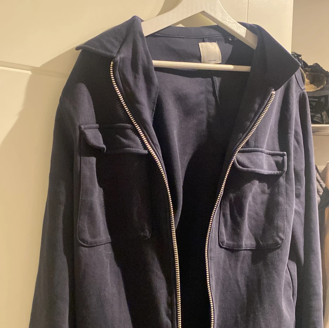 Mörkblå overshirt - 90