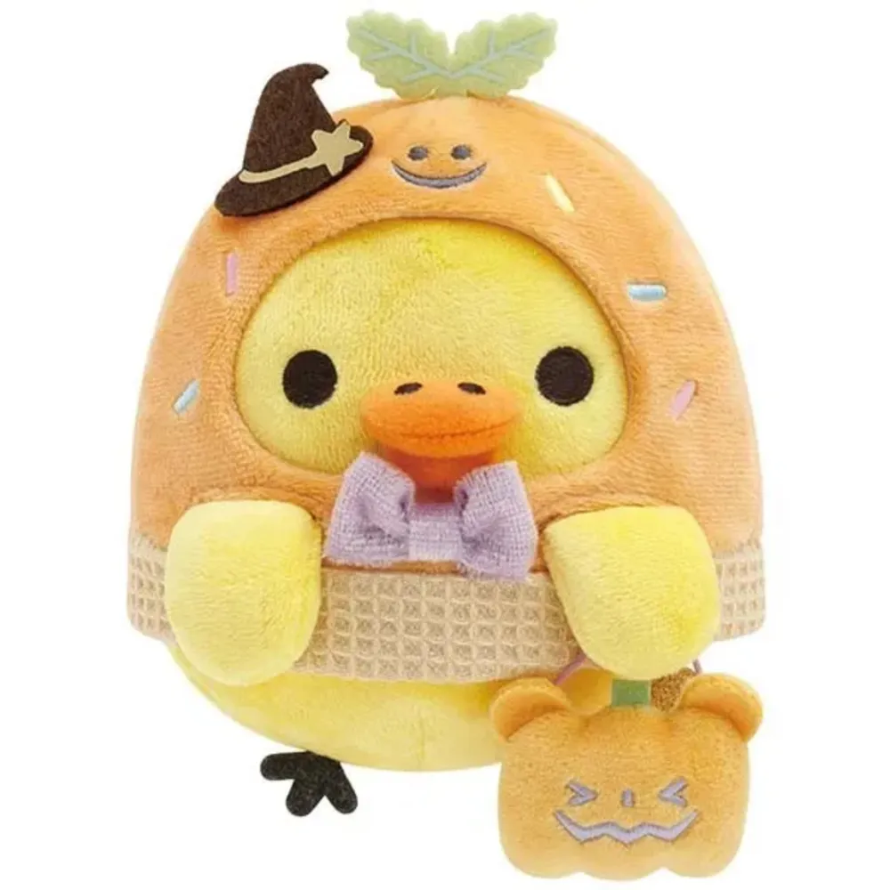 Rilakkumas bästis Kiiroitori Magical Pumpkin Halloween 2023 Plushie🎃🌱san- x officiel importerad från Japan🇯🇵 Mått: 12 x 11 x 10 cm. Övrigt.