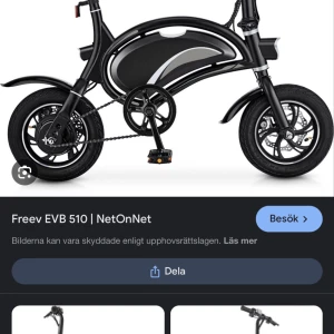 Elscooter/elsparkcykel - Jag säljer min elcykel på grund av att jag har tröttnat på den och den har gjort sitt för mig, den är i rätt så bra skick.