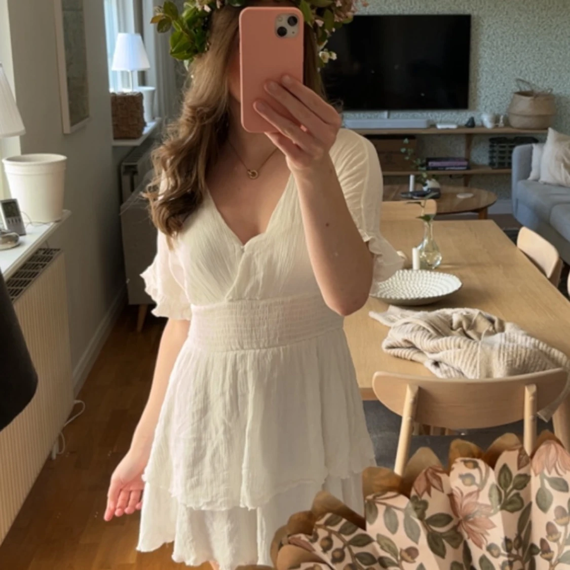 Vit klänning  - 90
