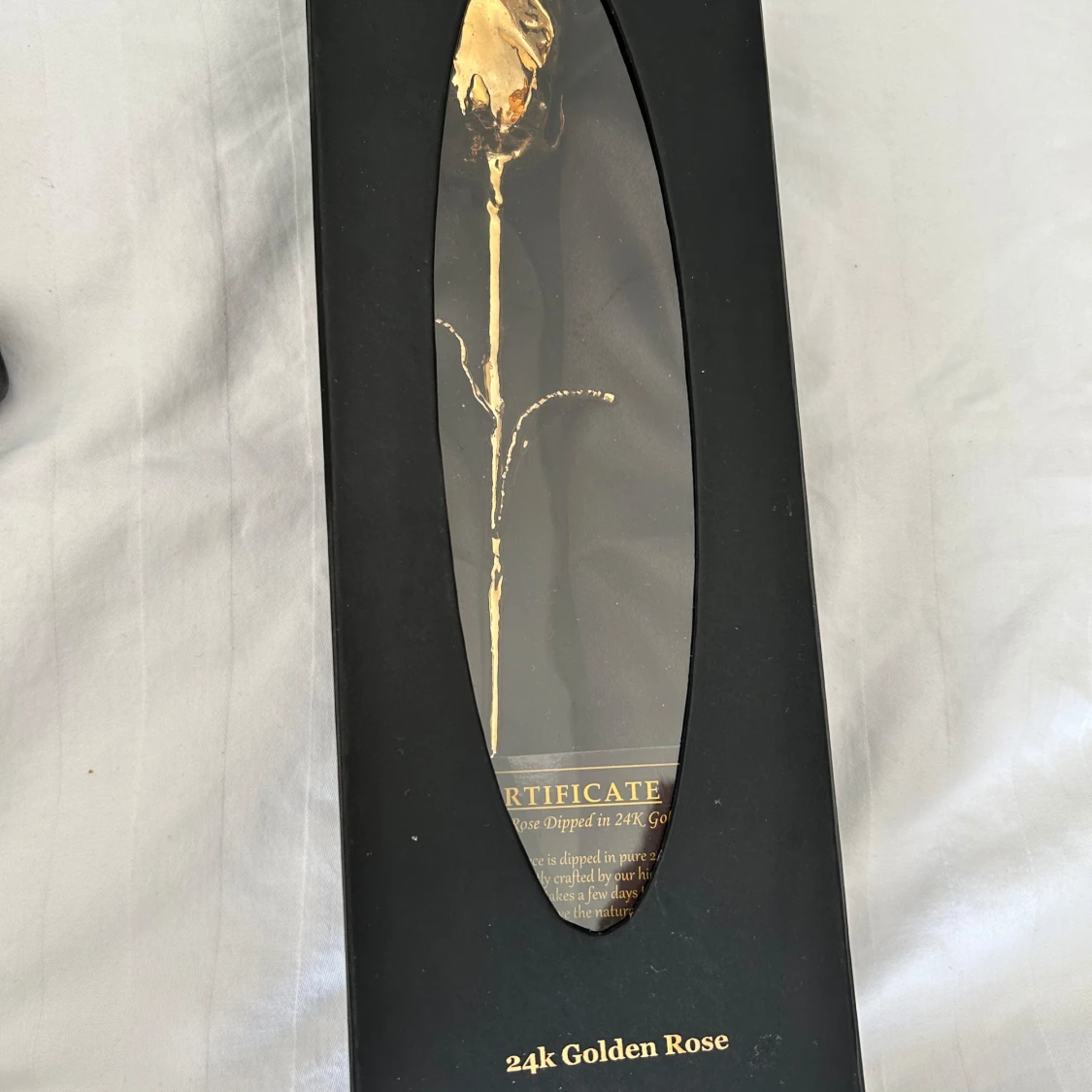 Ros doppad i guld  - 92