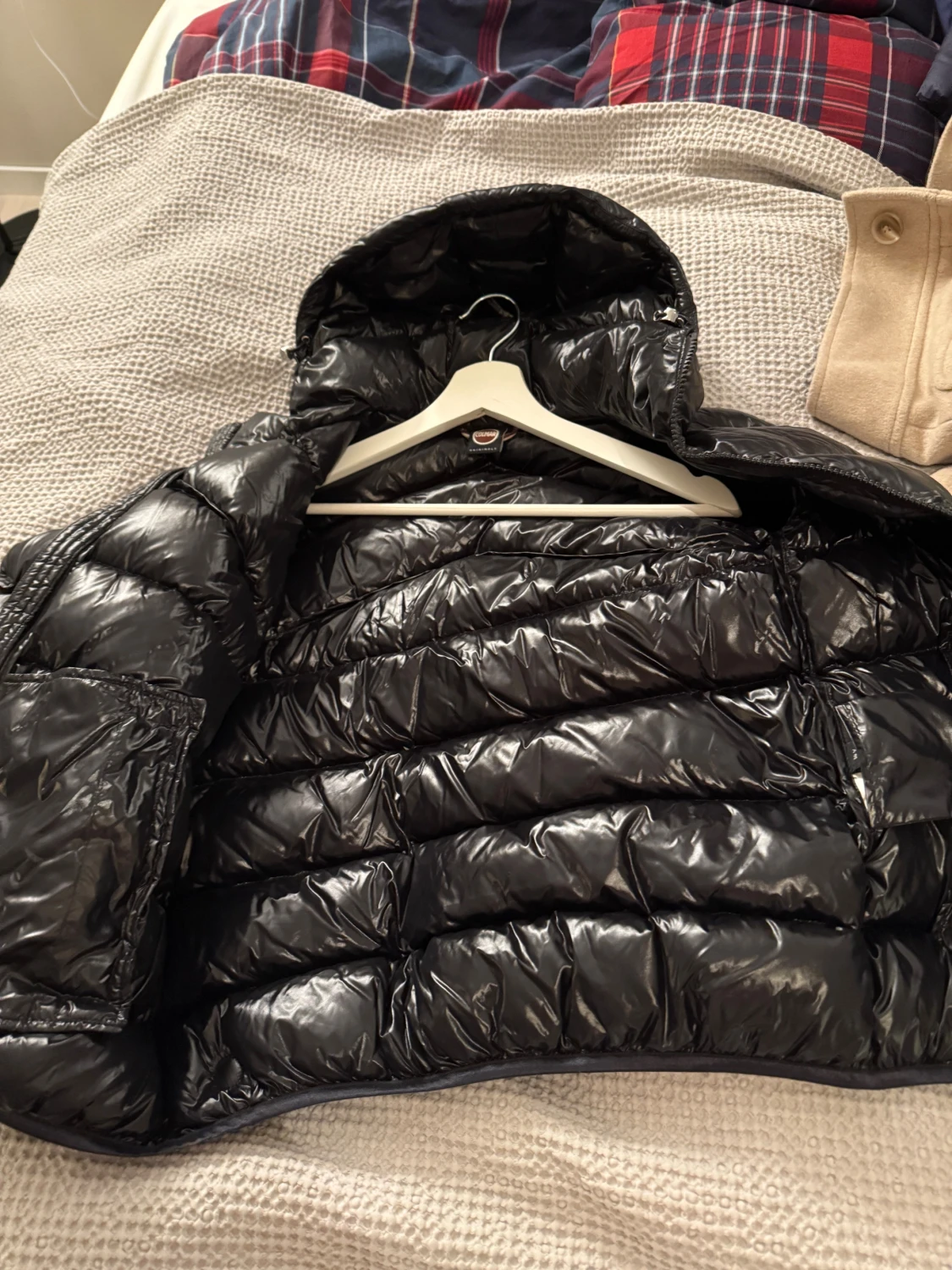 Svart Colmar pufferjacka med huva - 1