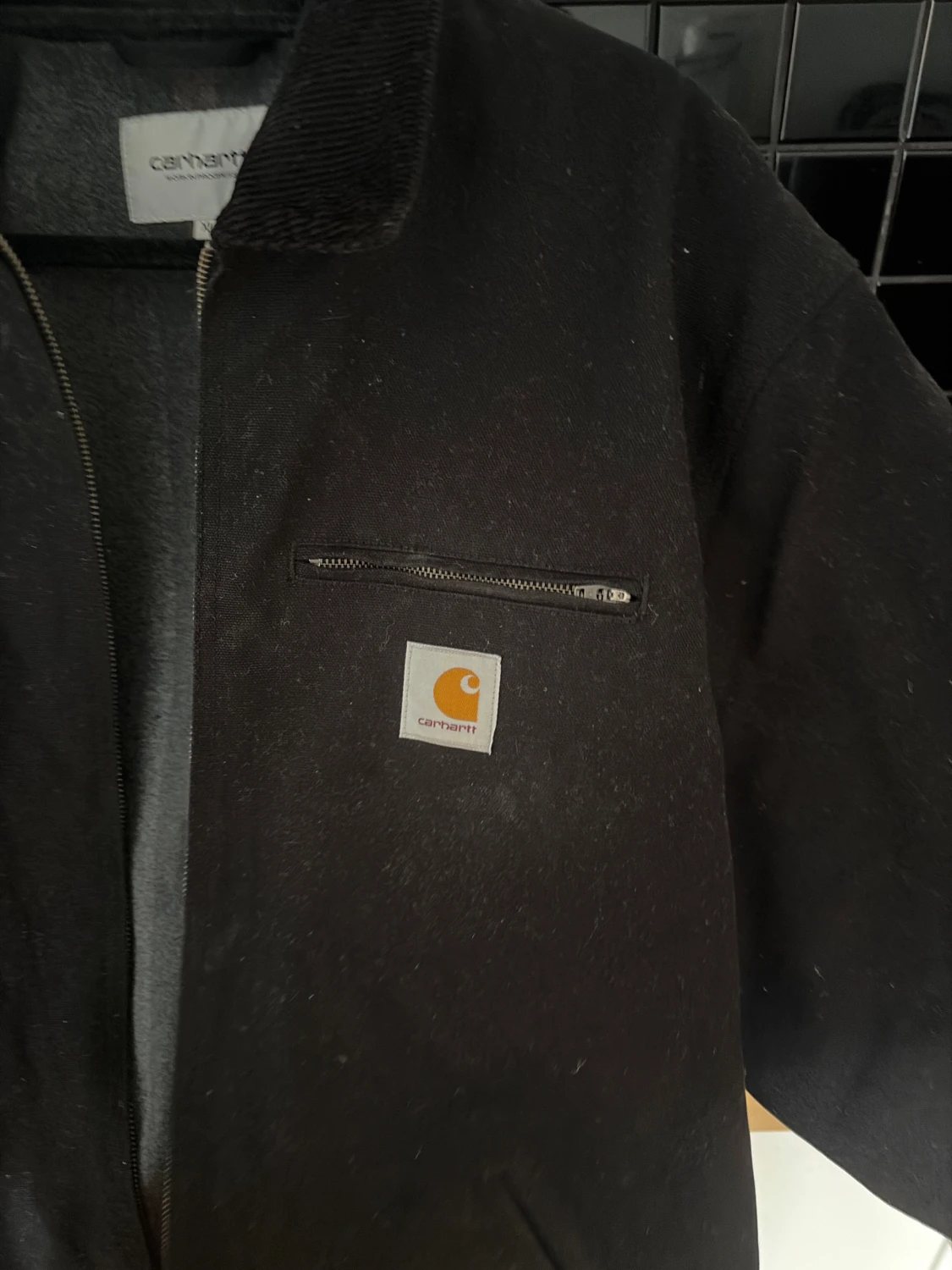 Svart Carhartt Detroit Jacka XL - 2