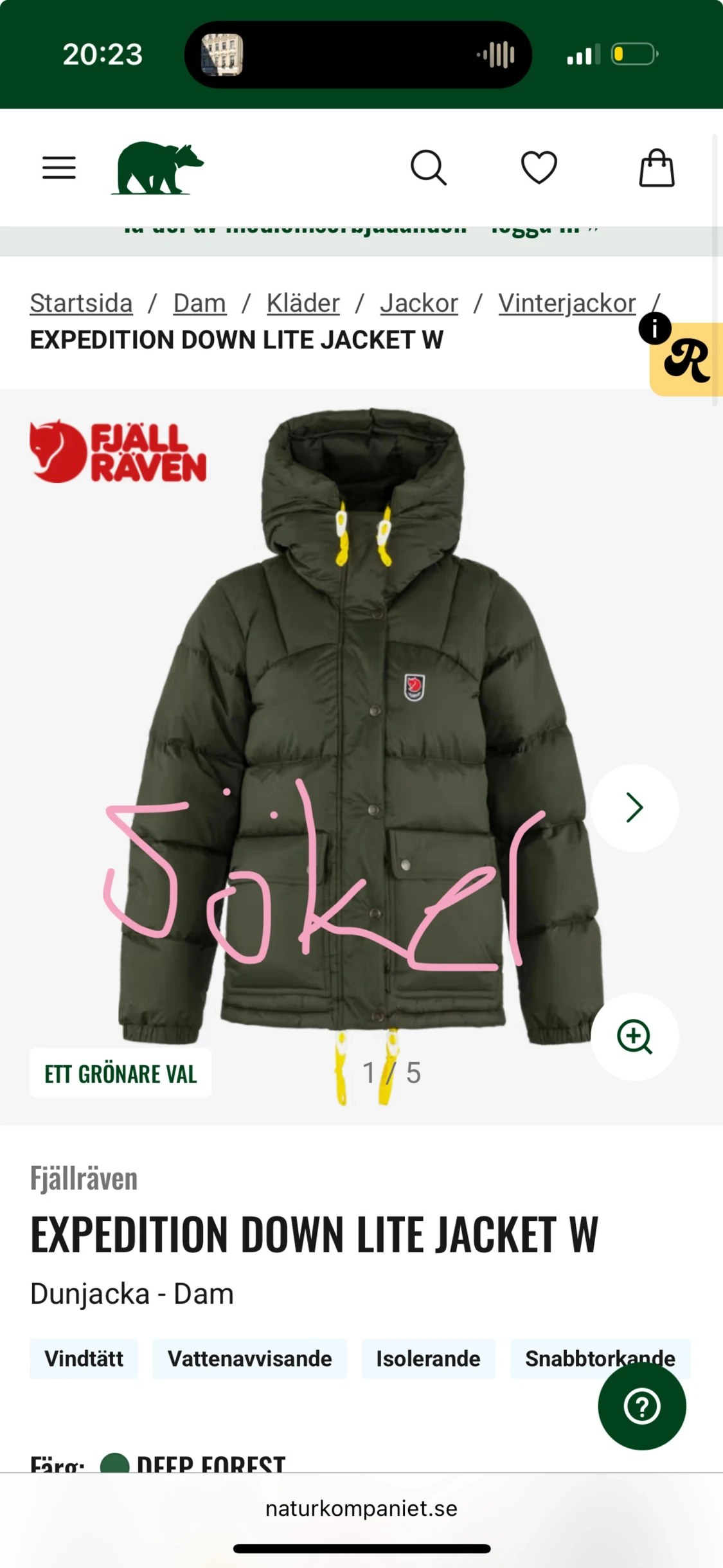 Fjällräven jacka