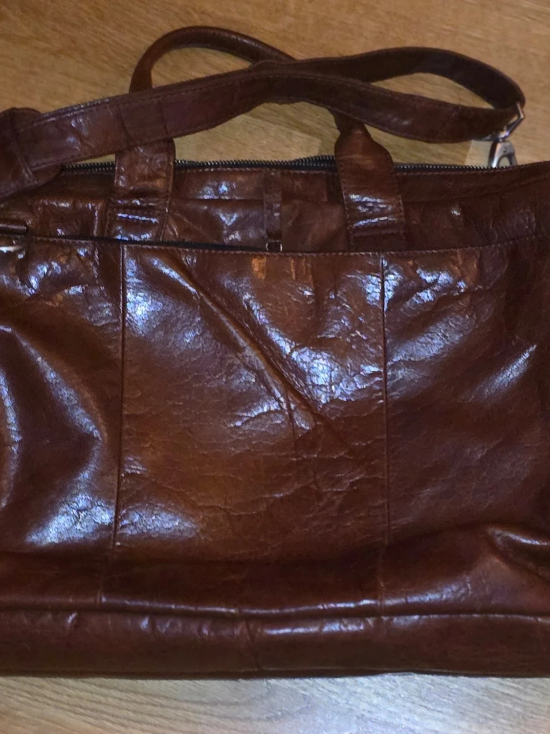 Brun skinnportfölj från Lucleon Jättefint skick! - 6