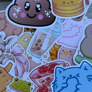 18 st handgjorda stickers  - 18 st handgjorda stickers 