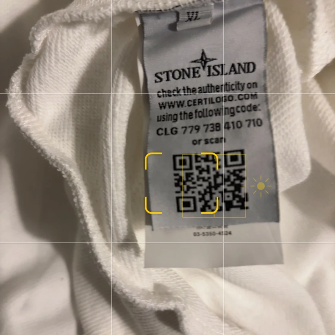 Vit hoodie från Stone Island - 3