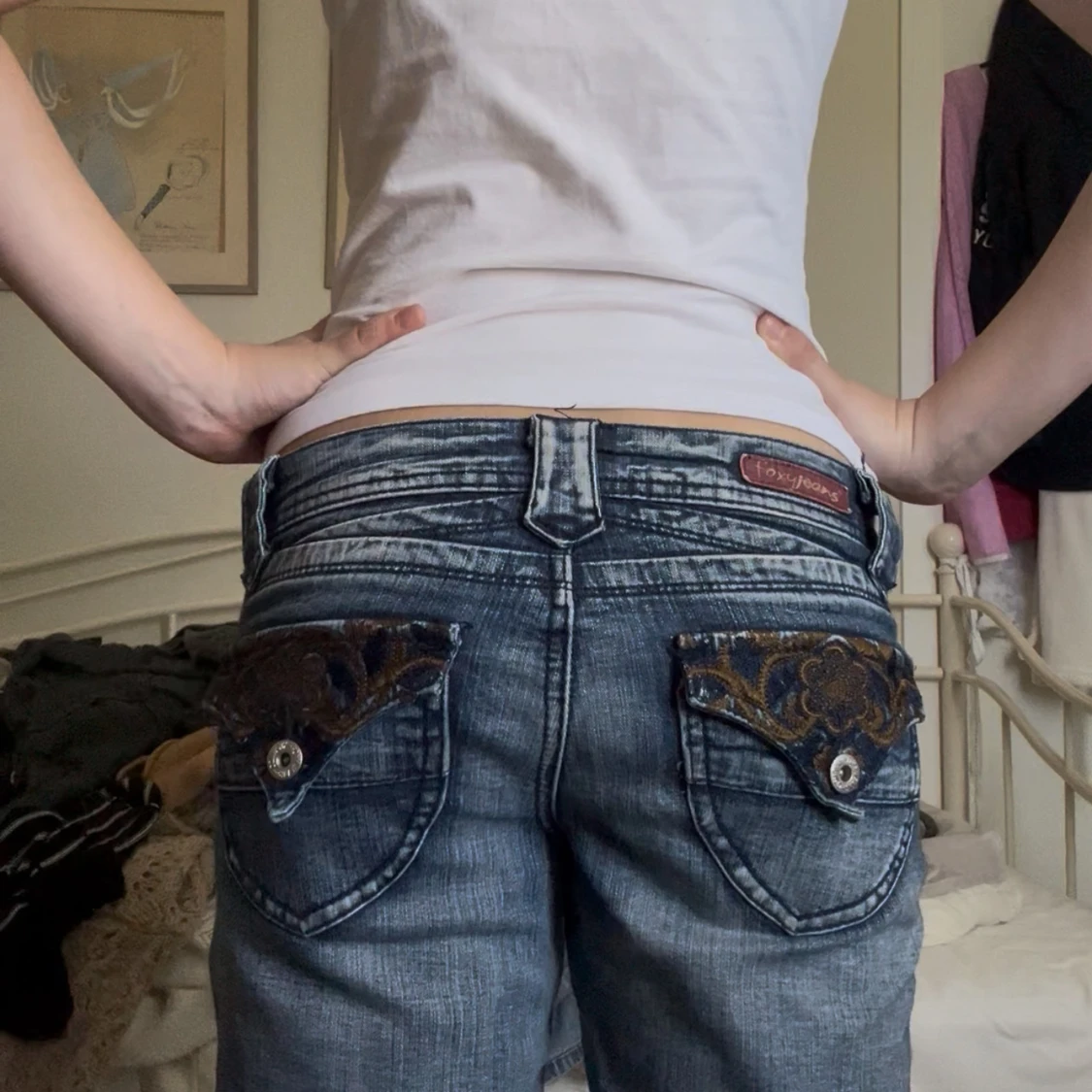 Blå bootcut jeans från Foxy Jeans - 3