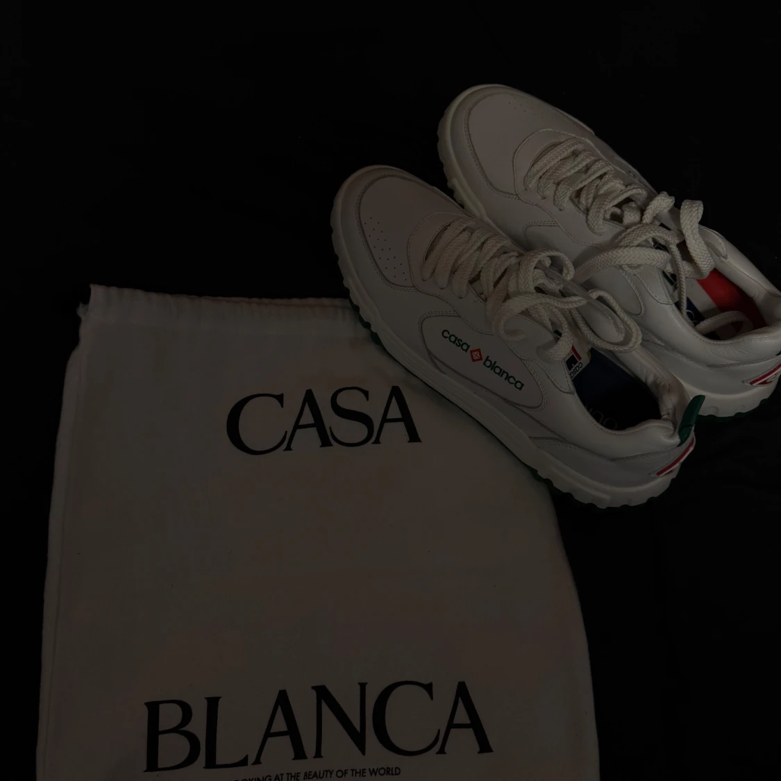 Casa Blanca vita sneakers i skinn - 3