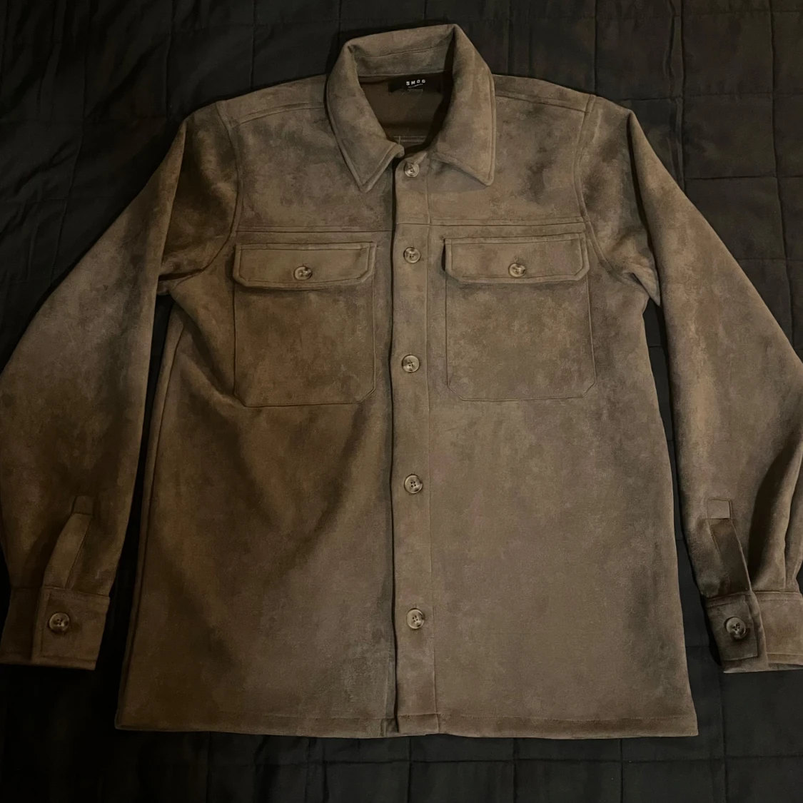 Brun  mocka-overshirt från Smog