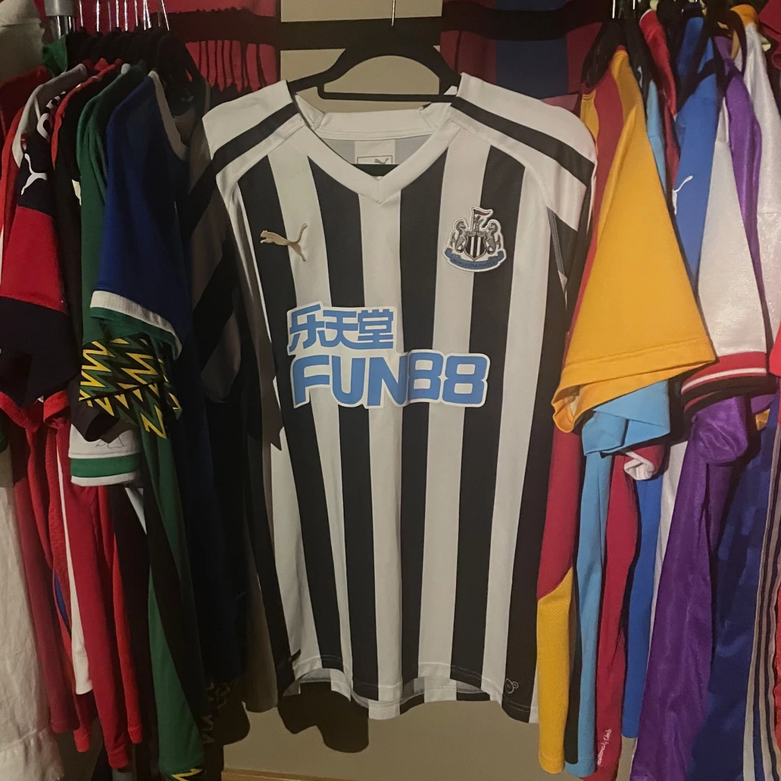 Newcastle United Puma matchtröja L, Äkta