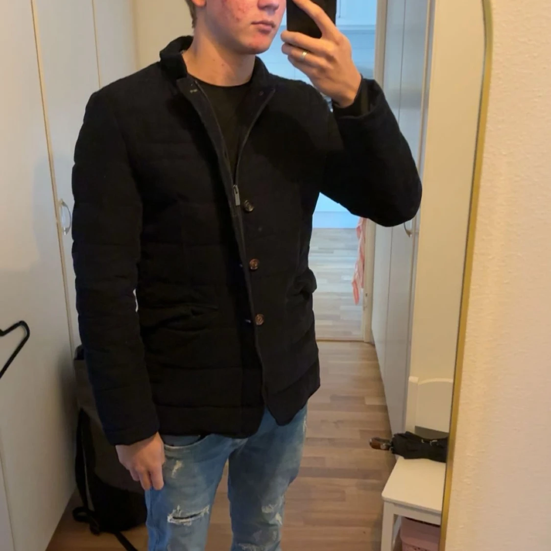 Svart quiltad pufferjacka från Cavoli - 1