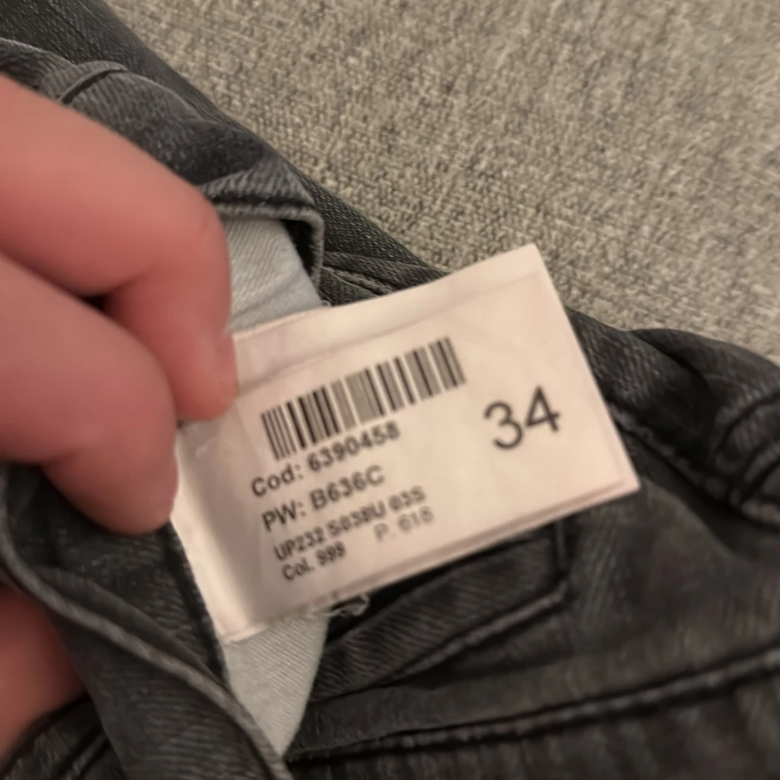 Grå jeans från Dondup, stl 34 - 3