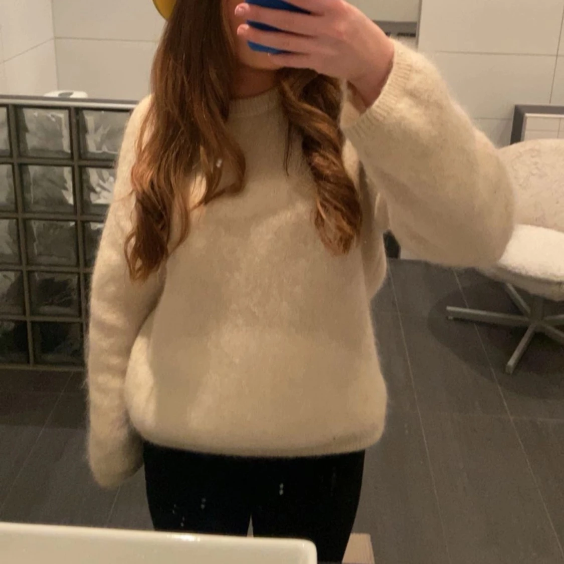 mohair stickad tröja  - 1