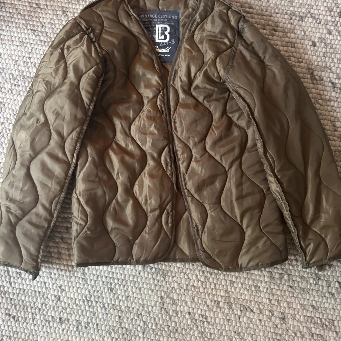 Olivgrön fieldjacka med avtagbart foder - 3