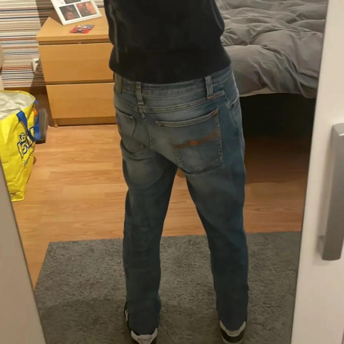 Nudie Jeans blå straight fit jeans - 1