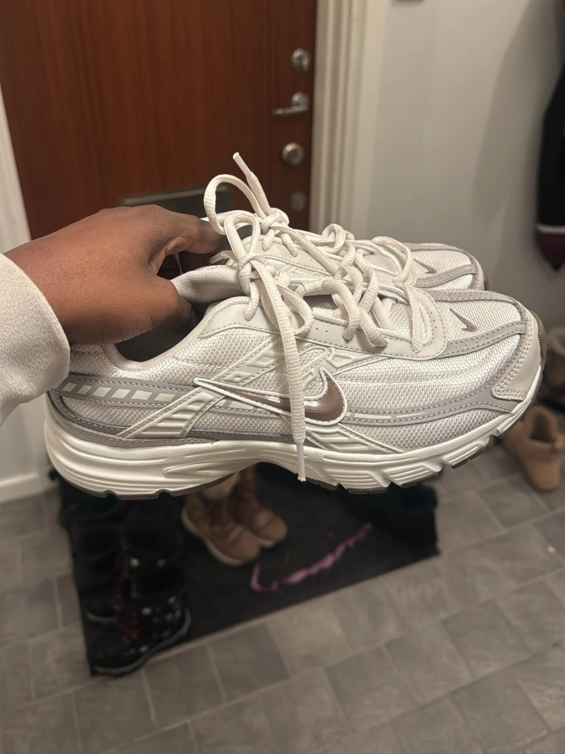 Nike Zoom Vomero 5 sneakers silver/vit/brun - 1