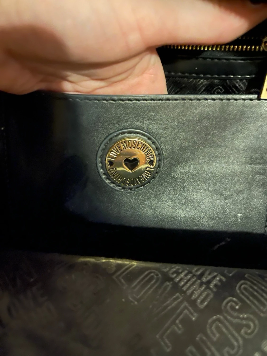 Röd quiltad ryggsäck Love Moschino - 3