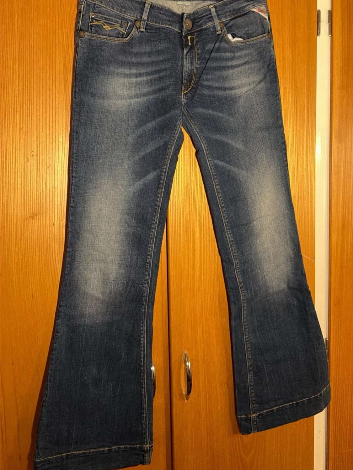  Replay flare jeans, storlek 30 blå denim