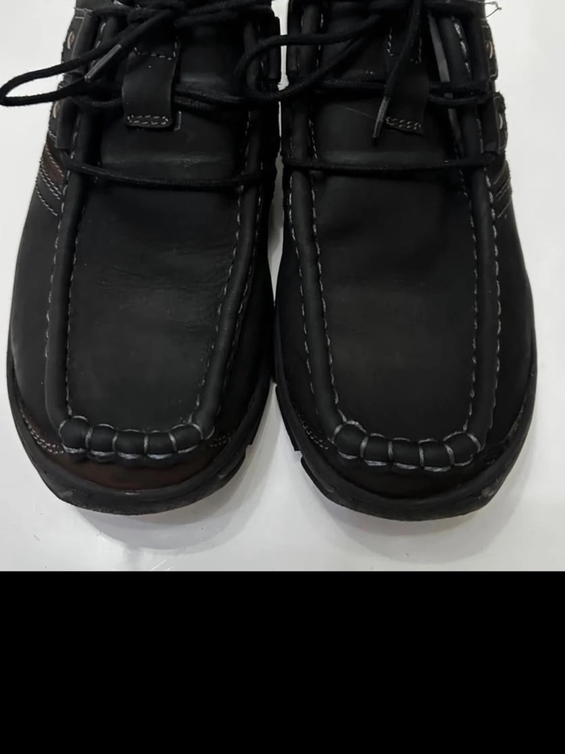 Lasocki svarta och bruna skinnkängor