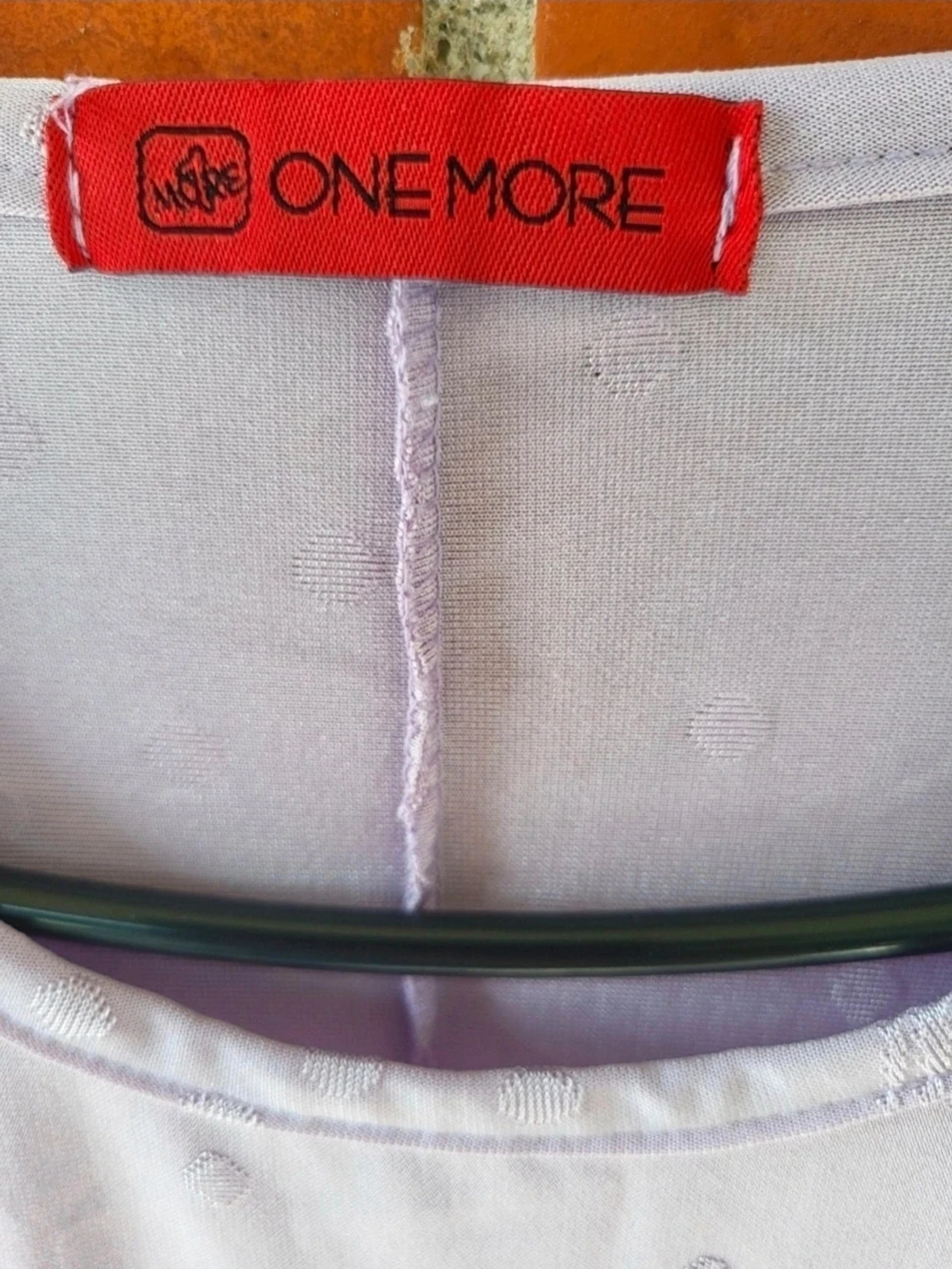 Ljuslila blus med blommiga spetsdetaljer onesize - 3