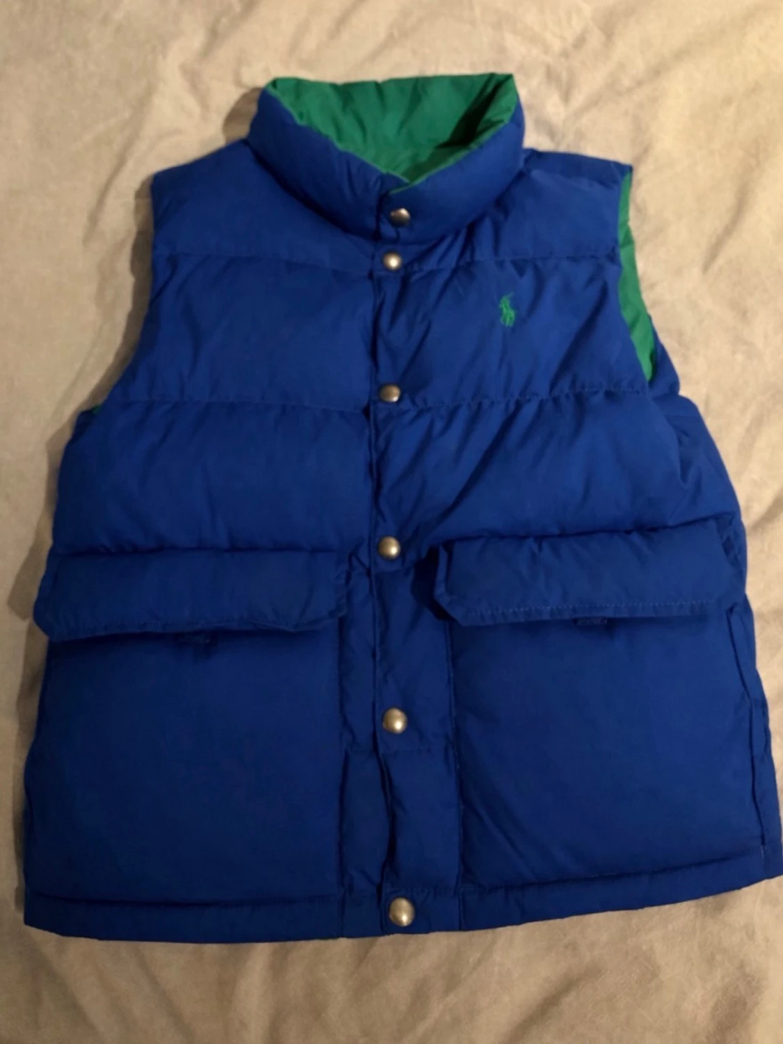 Blå och grön dunväst från Polo Ralph Lauren