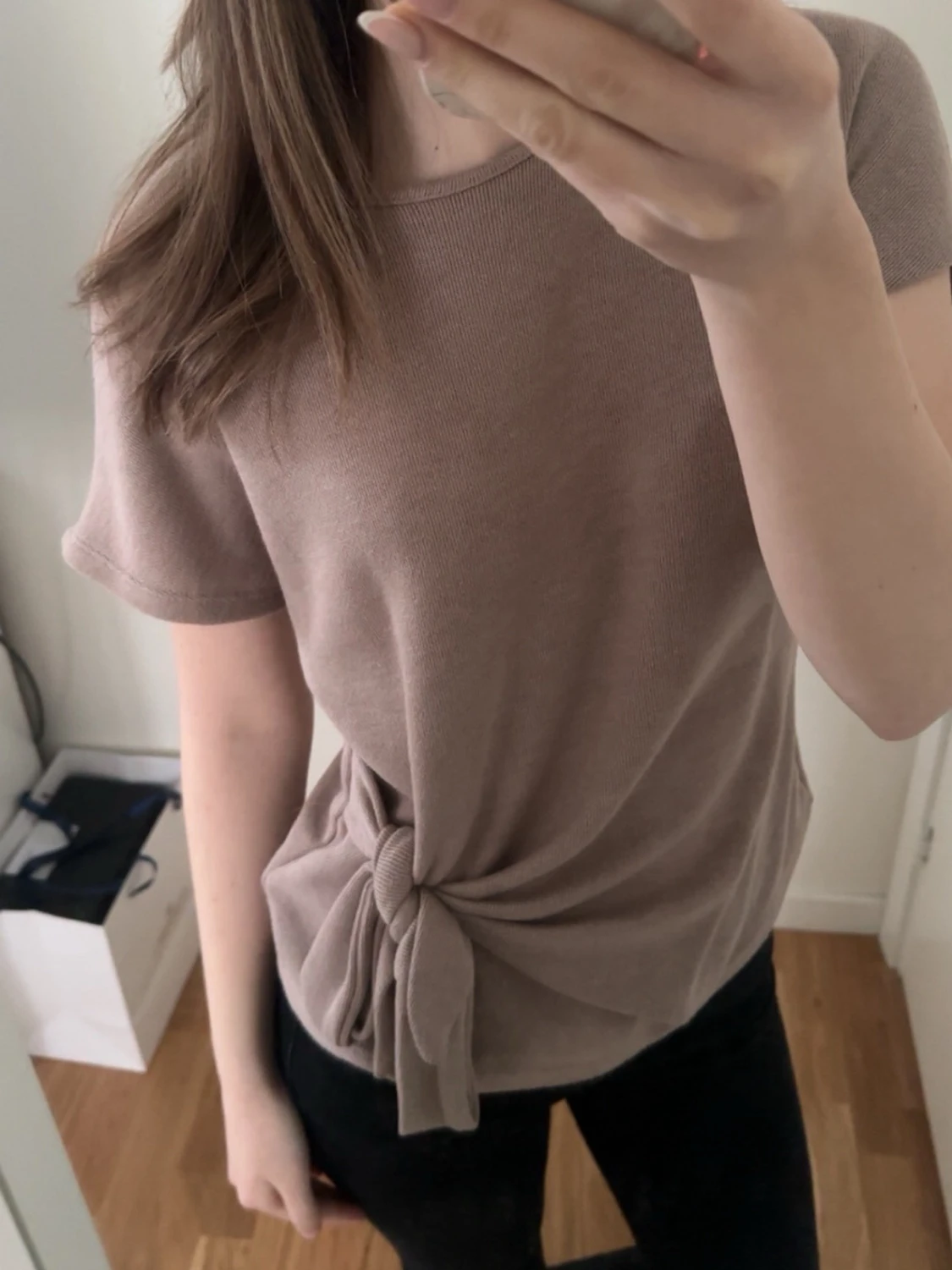 Zara topp med knytning  - 1