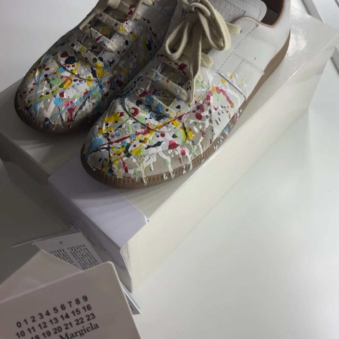 Maison Margiela paintsplatter skor - 4